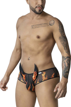 CandyMan Men's Underwear 99917 Wicked Trunks Color Black thumbnail 4