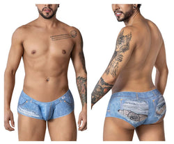 CandyMan Men's Underwear 99921 Cowboy Trunks Color Denim Blue thumbnail 1
