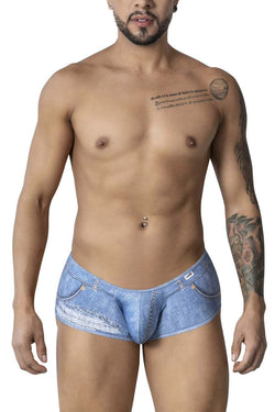 CandyMan Men's Underwear 99921 Cowboy Trunks Color Denim Blue thumbnail 2