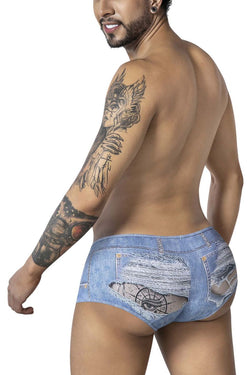 CandyMan Men's Underwear 99921 Cowboy Trunks Color Denim Blue thumbnail 3