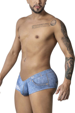 CandyMan Men's Underwear 99921 Cowboy Trunks Color Denim Blue thumbnail 4