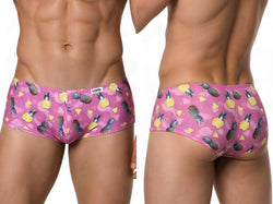CandyMan 99922 Men's Underwear Printed Low Rise Trunks Color Printed Pink thumbnail 1