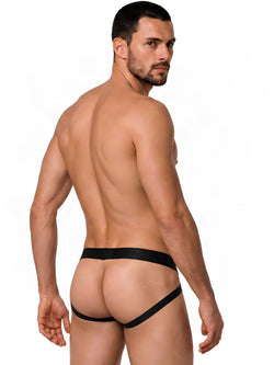 CandyMan 99925 Men's Underwear Supportive Strappy Jockstrap Color Black thumbnail 3