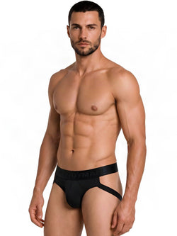 CandyMan 99925 Men's Underwear Supportive Strappy Jockstrap Color Black thumbnail 4
