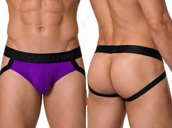 CandyMan 99925 Men's Underwear Supportive Strappy Jockstrap Color Orchid thumbnail 1