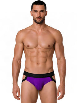 CandyMan 99925 Men's Underwear Supportive Strappy Jockstrap Color Orchid thumbnail 2