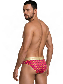CandyMan 99926 Men's Underwear Printed Briefs Color Printed Pink thumbnail 3