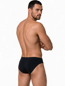 CandyMan 99928 Men's Underwear Bikini Sleek Low Rise Brief Color Black thumbnail 3