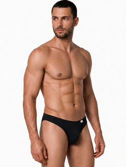CandyMan 99928 Men's Underwear Bikini Sleek Low Rise Brief Color Black thumbnail 4