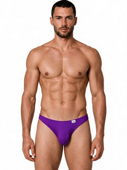 CandyMan 99928 Men's Underwear Bikini Sleek Low Rise Brief Color Orchid thumbnail 2