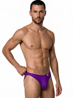 CandyMan 99928 Men's Underwear Bikini Sleek Low Rise Brief Color Orchid thumbnail 4