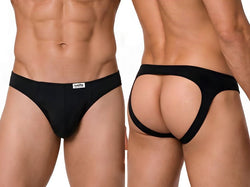 CandyMan 99929 Men's Underwear Sleek Modern Jockstrap Color Black thumbnail 1