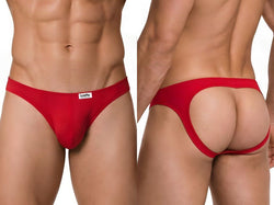 CandyMan 99929 Men's Underwear Sleek Modern Jockstrap Color Red thumbnail 1