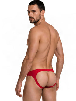 CandyMan 99929 Men's Underwear Sleek Modern Jockstrap Color Red thumbnail 3