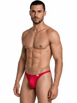 CandyMan 99930 Men's Underwear Sleek Low Rise Thong Color Red thumbnail 4