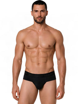 CandyMan 99932 Men's Underwear Sleek Contour Briefs Color Black thumbnail 2