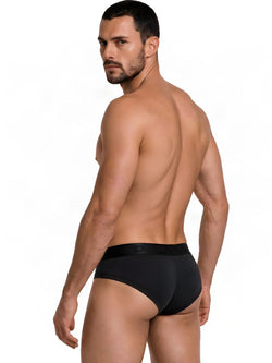 CandyMan 99932 Men's Underwear Sleek Contour Briefs Color Black thumbnail 3