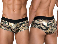 CandyMan 99937 Men's Underwear Supportive Contour Pouch Low Rise Trunks Color Camo thumbnail 1