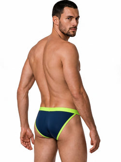 CandyMan 99941 Men's Underwear Bikini Athletic Low Rise Brief Color Navy thumbnail 3