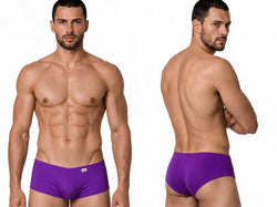 CandyMan 99943 Men's Underwear Sleek Low Rise Trunks Color Orchid thumbnail 2