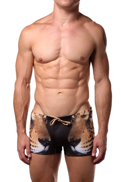 Candyman Black Leopard Swim Trunk thumbnail 1