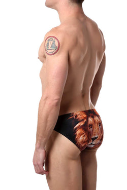 Candyman Black/Printed Lion Swim Bikini thumbnail 3