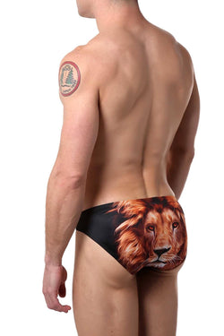Candyman Black/Printed Lion Swim Bikini thumbnail 1
