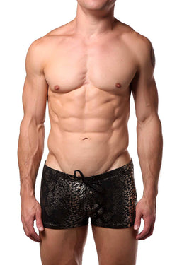 Candyman Gold/Black Cheetah Swim Trunk thumbnail 1