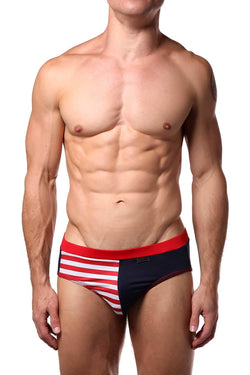 Candyman Navy/Red Americana Swim Brief thumbnail 1