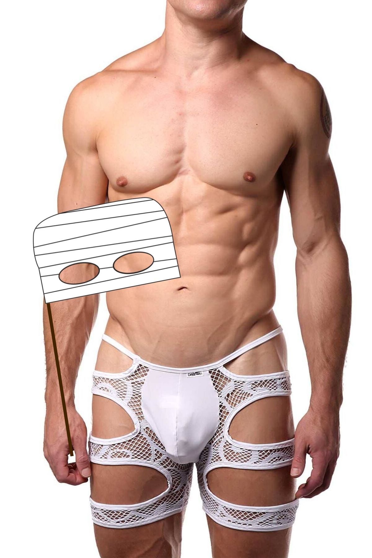 Candyman White/Silver Shimmer Boxer