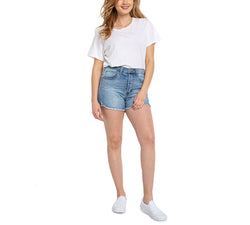 Celebrity Pink Juniors' High-rise Cut-off Denim Shorts Catapult thumbnail 1