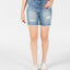 Celebrity Pink Juniors' Ripped Denim Bermuda Shorts Scojo
