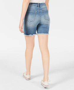 Celebrity Pink Juniors' Ripped Denim Bermuda Shorts Scojo thumbnail 2