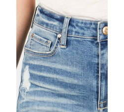 Celebrity Pink Juniors' Ripped Denim Bermuda Shorts Scojo thumbnail 4