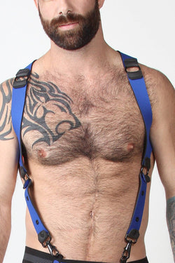 CellBlock 13 Blue Spartan Neoprene Reversible Harness thumbnail 1