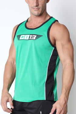 CellBlock 13 Green Marathon Tank Top thumbnail 2