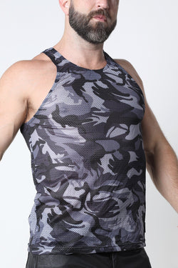 CellBlock 13 Grey Ajax Camo Mesh Tank Top thumbnail 2