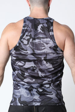 CellBlock 13 Grey Ajax Camo Mesh Tank Top thumbnail 3