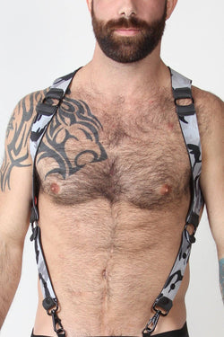 CellBlock 13 Grey Camo Spartan Neoprene Reversible Harness thumbnail 1