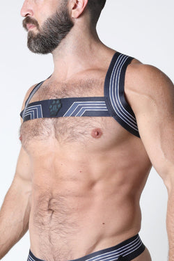 CellBlock 13 Grey Kennel Club Elastic Bandit Harness thumbnail 2