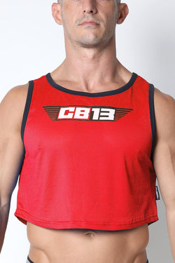 CellBlock 13 Red Marathon Cutoff Tank Top thumbnail 1
