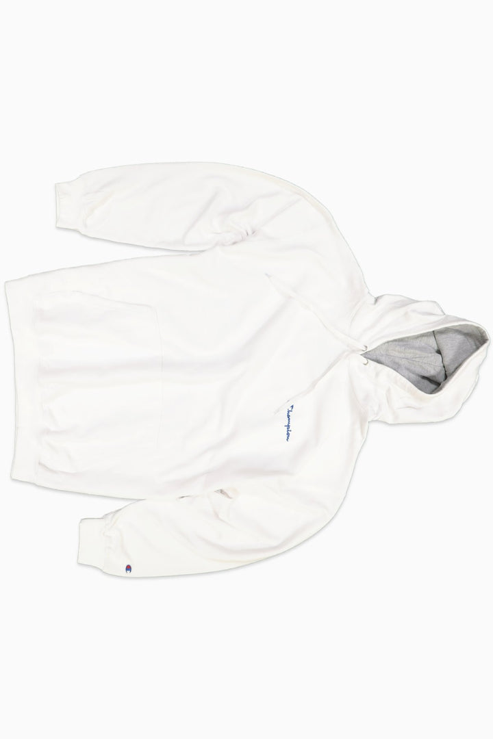 Champion Mens Big Tall Logo Graphic Hoodie White