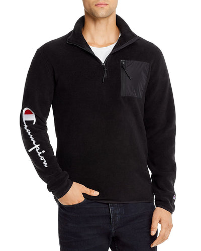 Champion Reverse Weave Champion Polartecquarter-zip Fleece Black