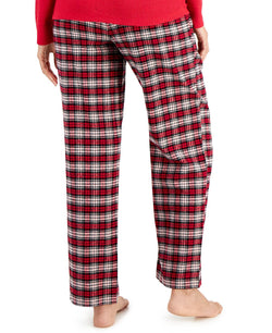 Charter Club Cotton Flannel Plaid Pajama Pants Holiday Plaid thumbnail 2