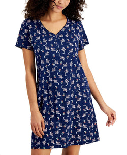 Charter Club Cotton Printed Sleep Shirt Scatter Paisley thumbnail 3