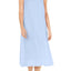 Charter Club Embroidery Detail Long Woven Cotton Nightgown in Misty Morning