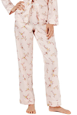 Charter Club Intimates Twiggy Roses Polyester Satin Pajama Pants thumbnail 1