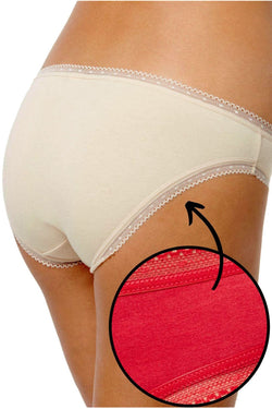 Charter Club Modern Essentials Cotton Lace Trim Bikini Brief in Candy Red thumbnail 3