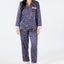 Charter Club Notch Collar Pajama Top in Mini Floral Navy