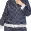 Charter Club PLUS Lace Trim Printed Notch Collar Pajama Top in Mini Floral Geo